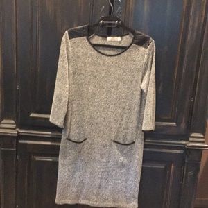 Comfy sweater dress.